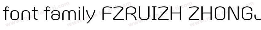 font family FZRUIZH ZHONGJW  GB1 0字体转换